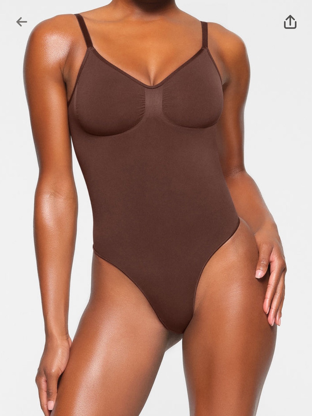 SKIMS Seamless Sculpt Low Back Thong Bodysuit